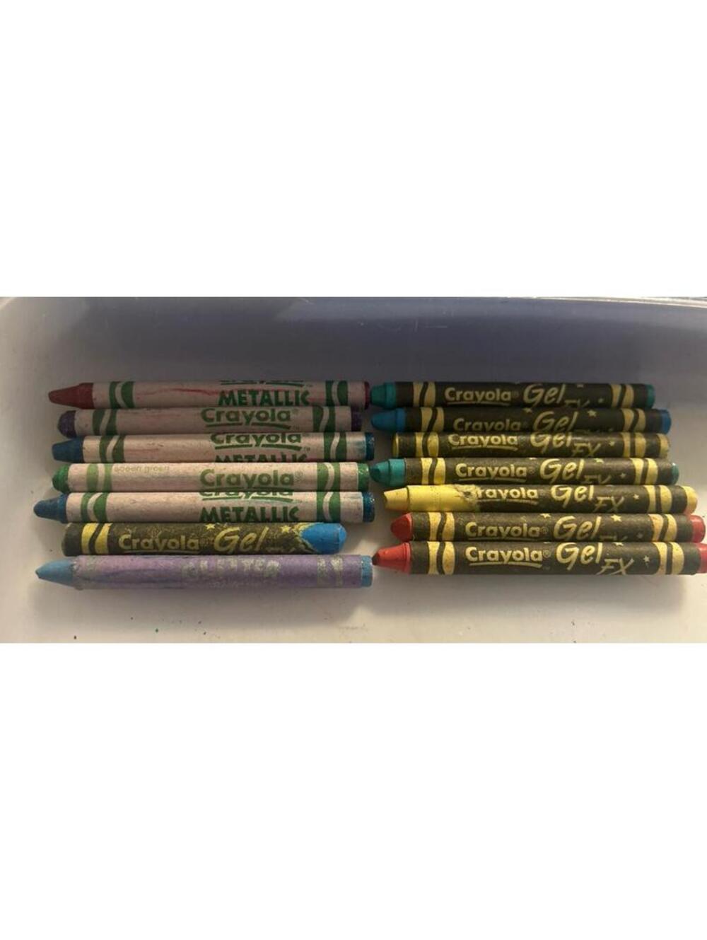 14 Crayola Specialty Effects Crayons – Gel FX, Metallic FX & Glitter